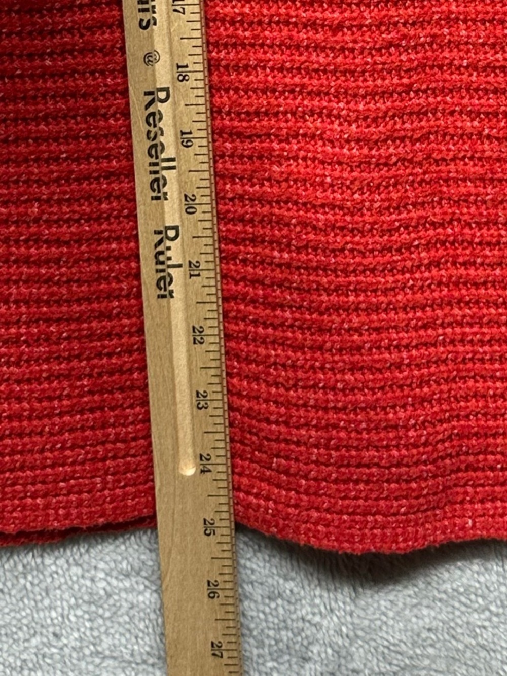 Pilcro Red Chunky Knit Turtleneck Sweater Small Cropped Cozy Textured Winter - Picture 10 of 11